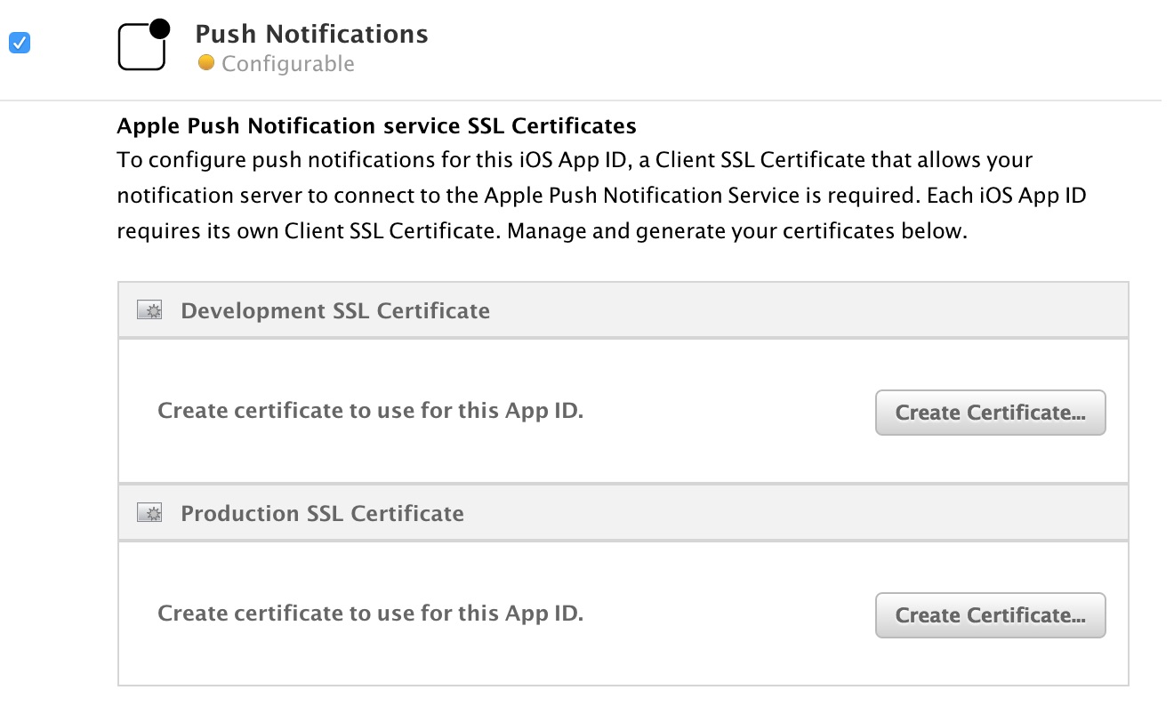 Certificate generation