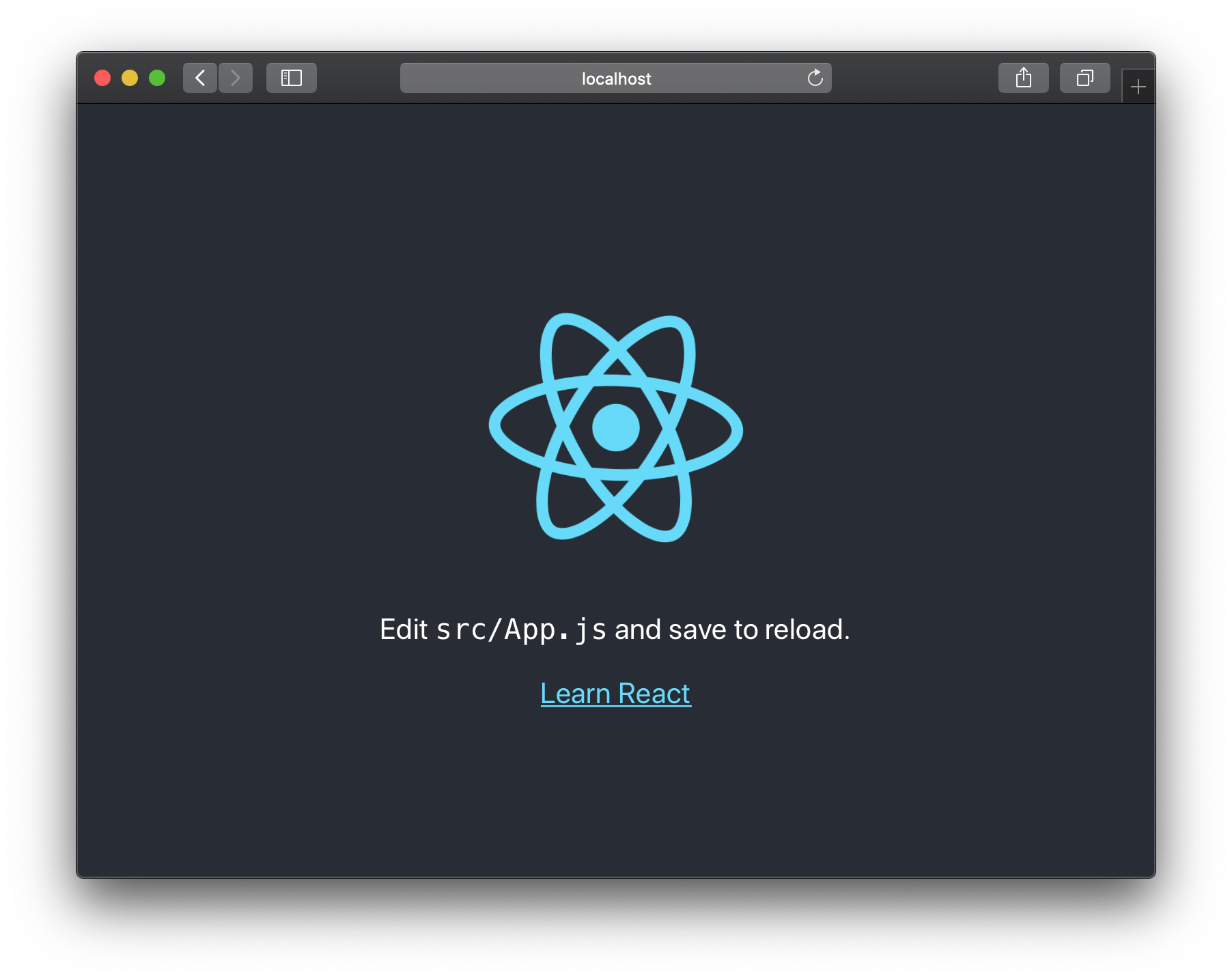 React JS App running on Docker