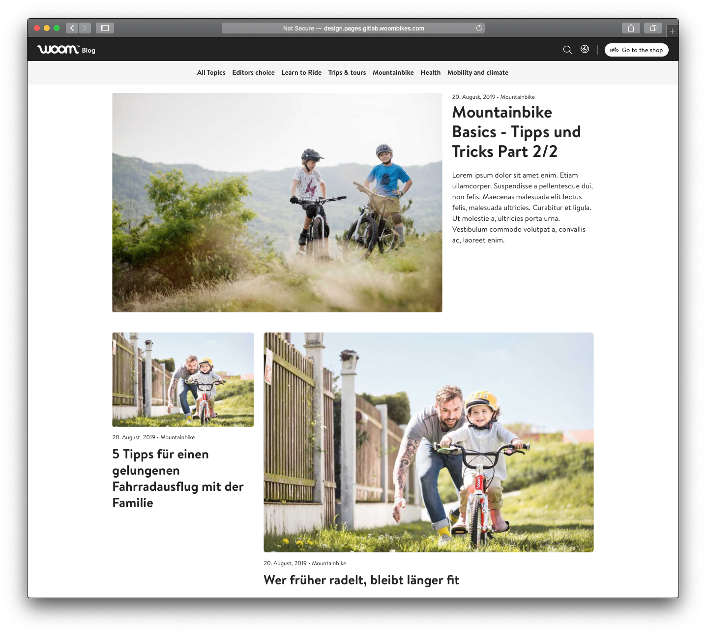 woom blog using GatsbyJS